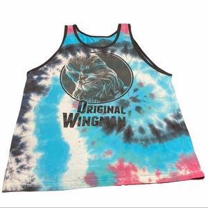 Star Wars Chewbacca The Original Wingman Tie Dye Tank Size XL